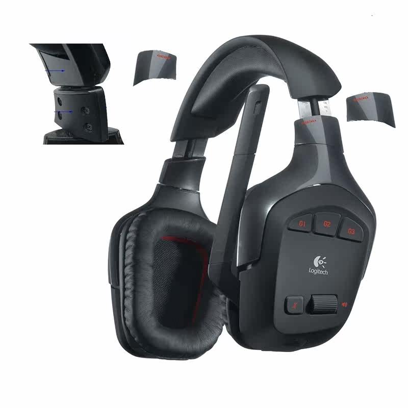 Logitech Gaming Headset G930 G430 G432 G331 Head Beam Hinge Snap Broken Shaft Repair Original Accessories