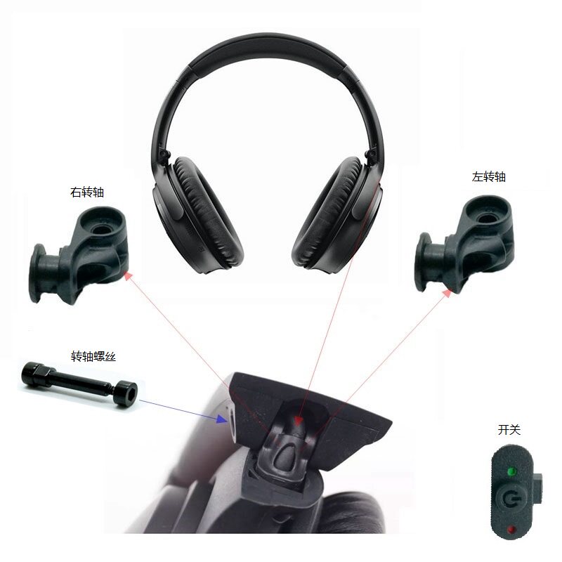 Bose QC35 QC25 Wireless Bluetooth Headphone Rotating screw Doctor Who headsets the head of the head