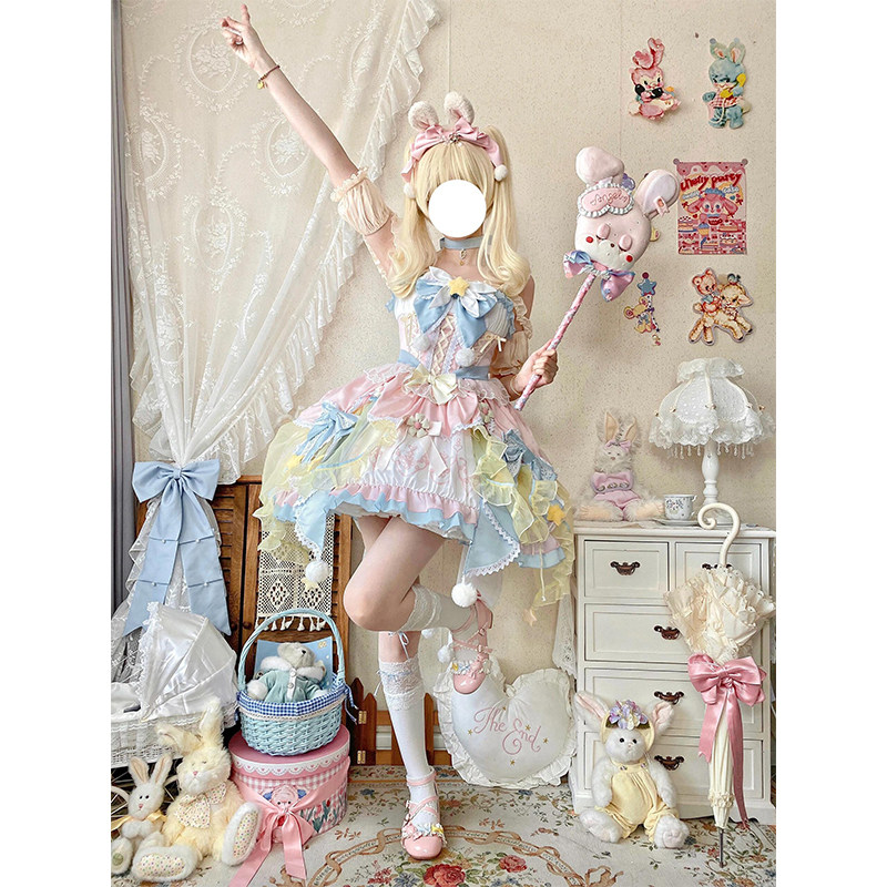 魔法少女的粉蓝洛丽塔裙,穿上就是童话主角_lolita洛丽塔_淘宝游戏网