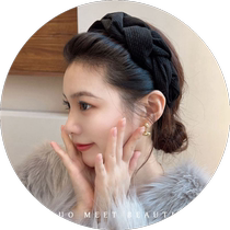Internet celebrity high skull headband womens face wash braided headband womens autumn and winter suitable for short hair temperament hairpin high-end