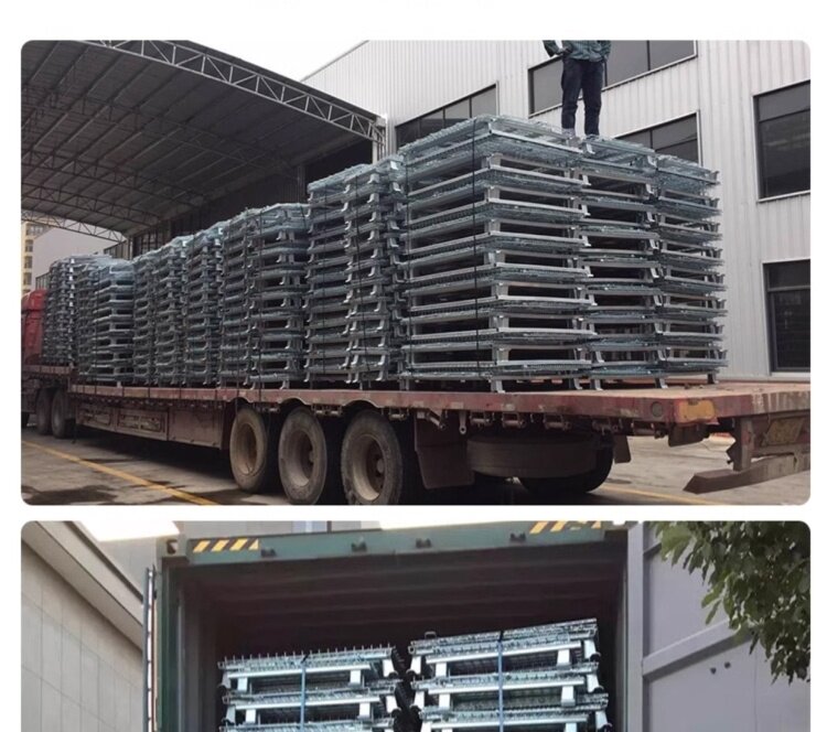 Хранение клетке 工厂折叠式仓储笼铁框玉米冷藏库堆垛货架快递汽车配件分拣周转箱筐