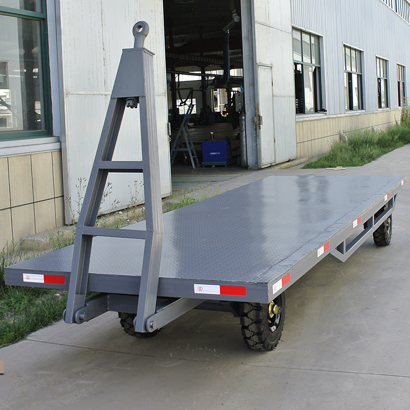 Pile High Machine Rear Suspension Traction Flatbed Truck Plant Area Weekly Transfer Train Station Luggage Carte wheels Four wheels to cart