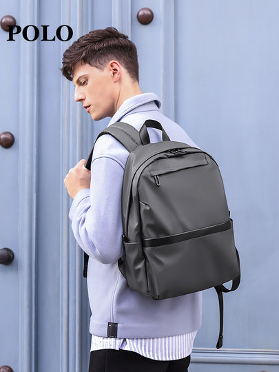 POLO backpack for boys backpack for men large capacity computer bag business travel commuting bag middle and high school students school bag