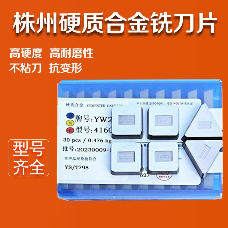 Zhuzhou Diamond Milling Blade YT15 YT5 YG6X YG8 YW1 YW2 4160511 3130511