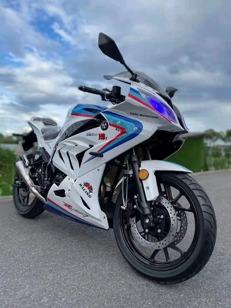 Мотоцикл H2 Little Ninja R3 двухцилиндровый, с водяным охлаждением, электрический пуск, полный обвес