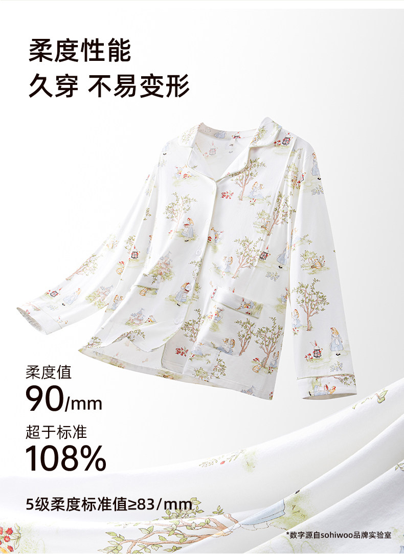 sohiwoo曦物月子服秋冬季款纯棉吸汗睡衣孕妇专用产后哺乳家居服 — 15
