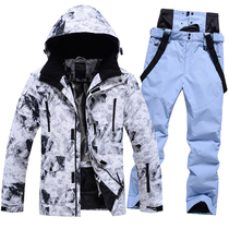 Ruiyan ski suit mens winter new windproof and waterproof single-board and double-board couple style wear-resistant snow suit mens trendy