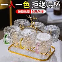 Cup Home suit Water glass Home with handle Drink cups Living room to be guests Glass cups Eurostyle light lavish cups