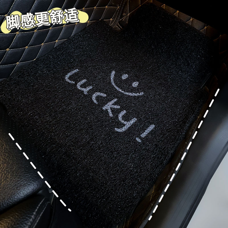 Car footbed main driving single sheet anti dirty vehicle cute silk ring protecting foot cushion easy to clean in car universal woman-Taobao