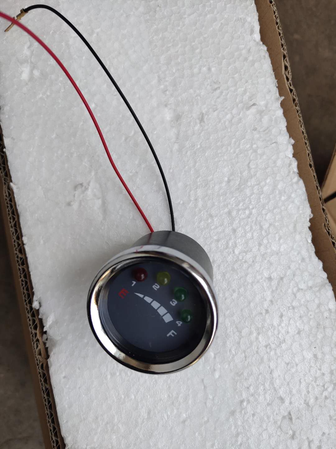 Electric small sports car Q running small beach car round lamp style display electricity meter