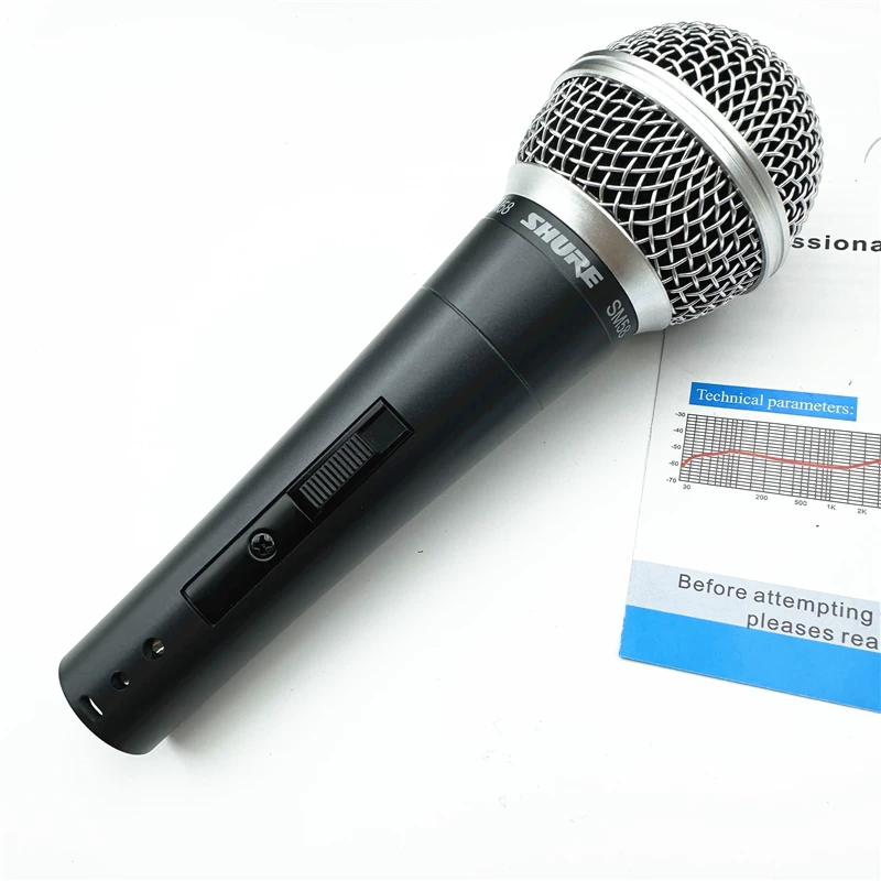 Shure SM58SK динамический проводной микрофон для сценических выступлений, игры на гитаре, пение, домашняя трансляция, караоке