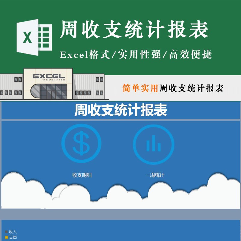 Simple and Practical Weeks receipts and expenditures Statistics Forms This week Revenue expenditures Details receipts and expenditures Automatic statistical statement template practicality Strong and quick and efficient data intuitive week revenue expenditure breakdown