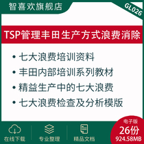TSP Management Mode Of Production Waste Elimination 00 Seven Major Waste Training Information 05 Excessive Processing Waste Video Internal Training Series Teaching Materials Seven Major Waste Inspection
