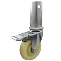 Mobile scaffolding wheels 42 round tube light decoration rack universal wheel with brake heavy-duty movable rack casters