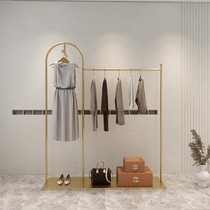 Creative Clothing Store Show Shelves Champagne Gold Womens Clothing Store Display Shelves Nordic Landing Bay Shelves Children Clothes Hangers