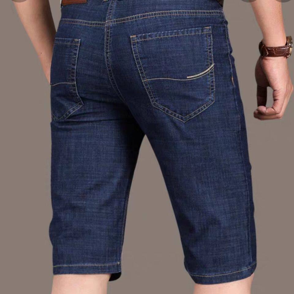 Elastic Summer Thin jeans Jeans Boy Pants Pants Men Loose Straight Barrel 70% 50% Pants Casual Middle-aged Manpants