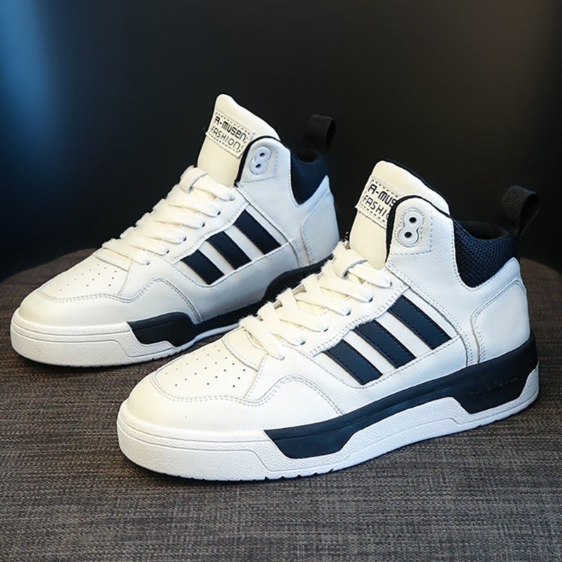 Genuine Leather Men's Shoes High Cylinder Shoes 2022 Spring Summer New Shoes Men Lovers Shoes Board Shoes Little White Shoes Casual Sneakers