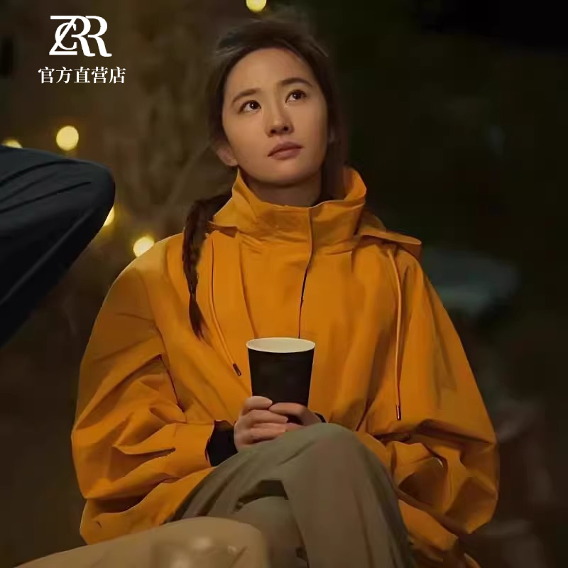 Authentic Liu Yifei and Huang Yimei Same Style Jacket, Men's Waterproof Three-In-One Windproof Mountaineering Outdoor down Jacket, Women's