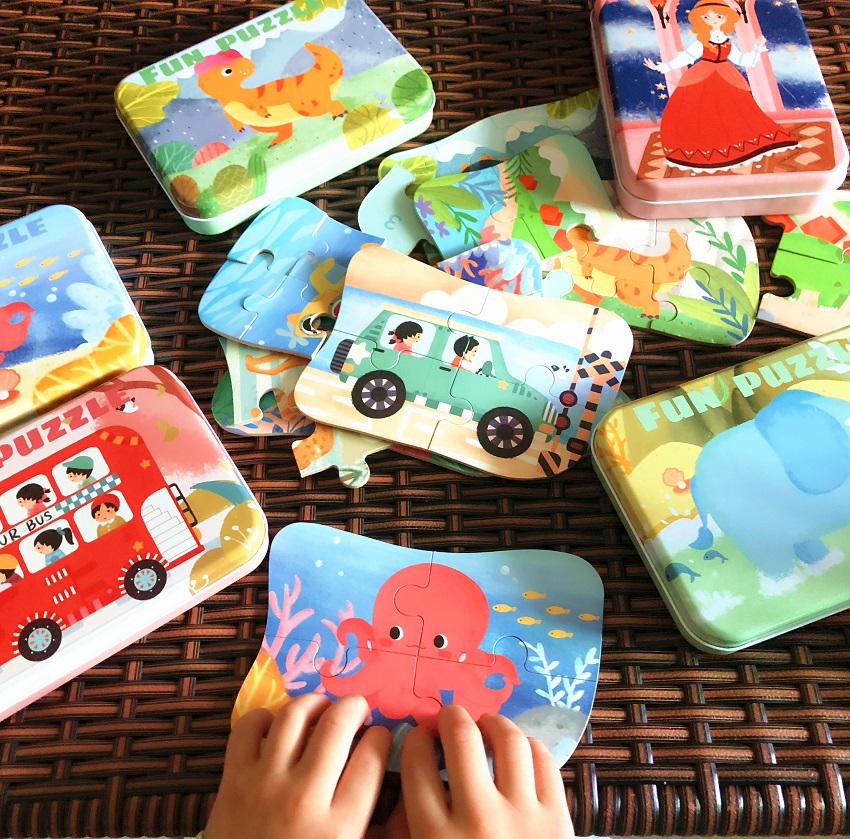 Children's toy puzzle toddler boys and girls 1-2-3-4 years old 6 baby paper early education puzzle brain starter level