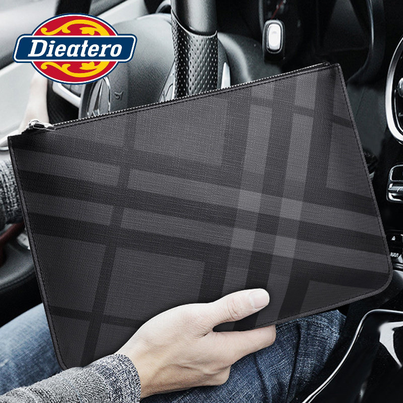 New Tide Cards Men's Hands Bag European and American Fashion Leisure Handbags Men's Young Handheld Pack Handbag Letter Enveloping