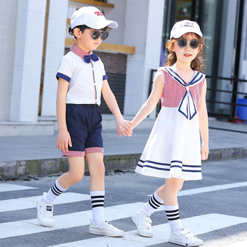 Kindergarten Summer Summer Summer Summer Summer Sleeve College Wind Sports Uniform for Primary School Uniform
