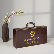 High-end Moutai cute leather box 5 bottles Feitian gift box 100ml special wine box gift box customization