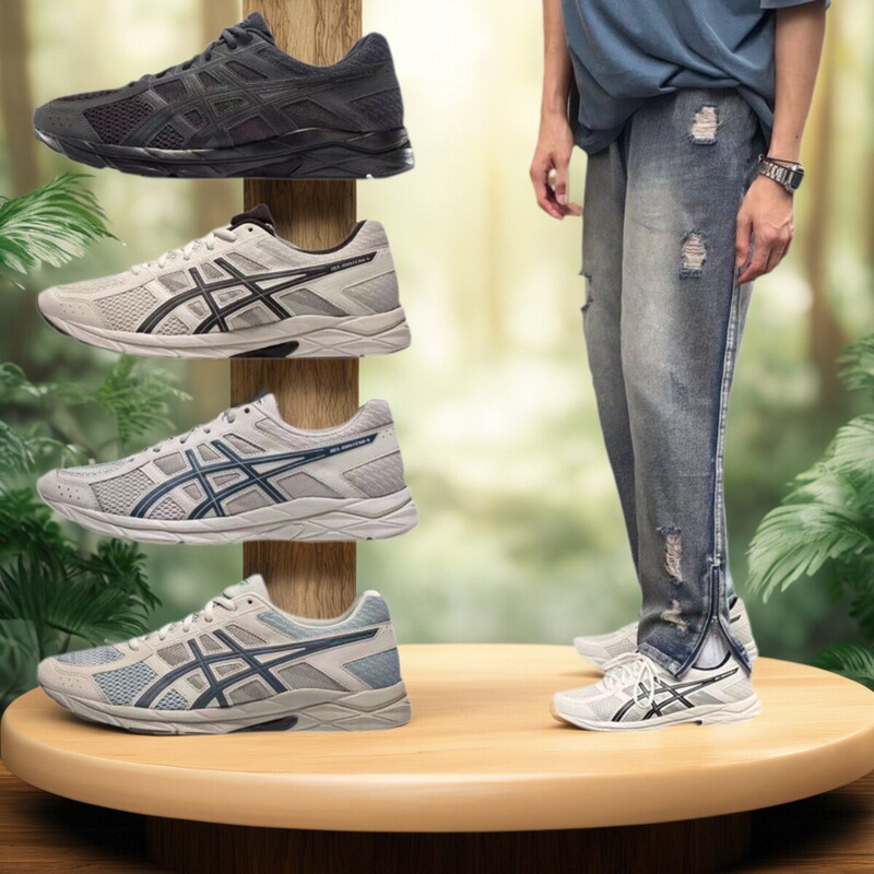 Professional Running Shoes, Versatile for Daily Shopping, Breathable Men's Shoes, Gel-Contend 4 Mesh Men's and Women's Sports Shoes