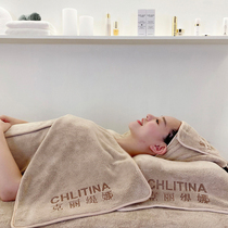Beauty salon special custom logo bag head towel towel Bath towel pillow towel Three-piece set Skin management does not lose hair bath skirt