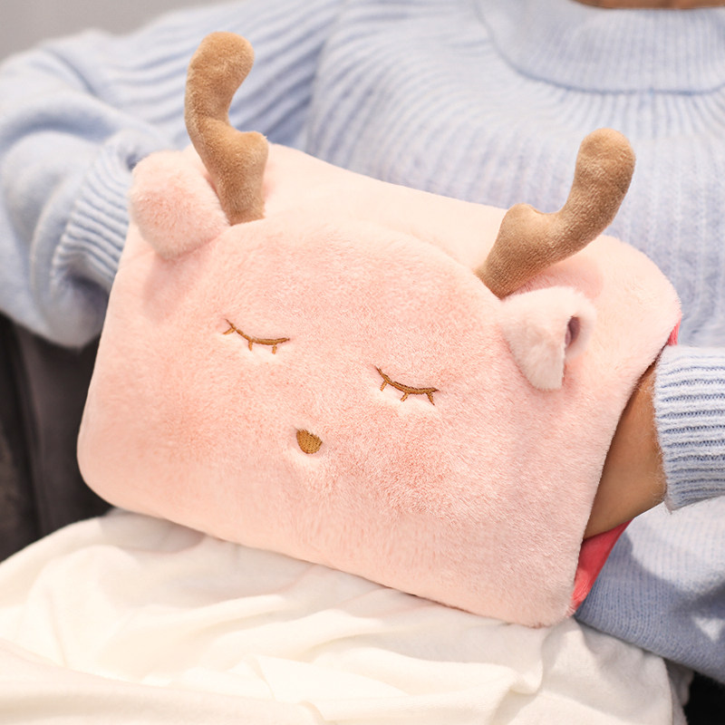 National standard warm baby rechargeable female hot water bag electric heater electric warmer hand warmer plush cute explosion-proof warm water bag