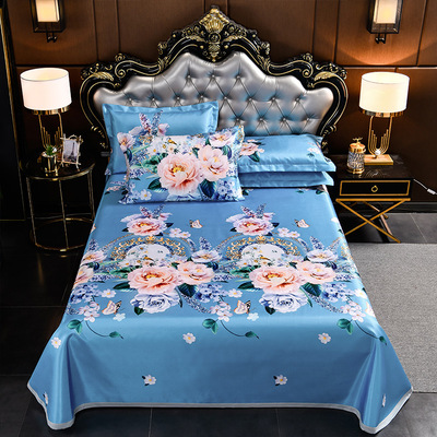 可机洗夏季冰丝凉席三件套夏折叠席子1.5家用冰凉席2.0米单人宿舍