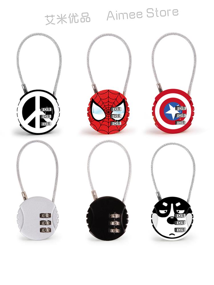 Dormitory university dormitory cabinet lock notebook cute girl heart password padlock small cute helmet lock anti-theft