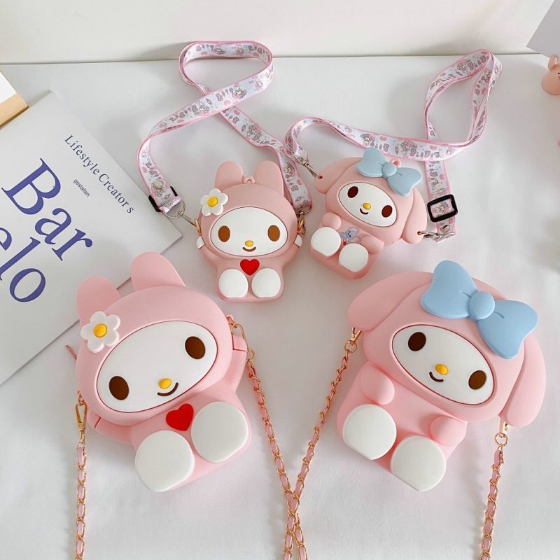 Net Red Cartoon Small Bag Package Women's New Tide 2020 Cute Mini Phone Bag Silicone Gel Zero Money Jelly Diagonal Satchel Bag