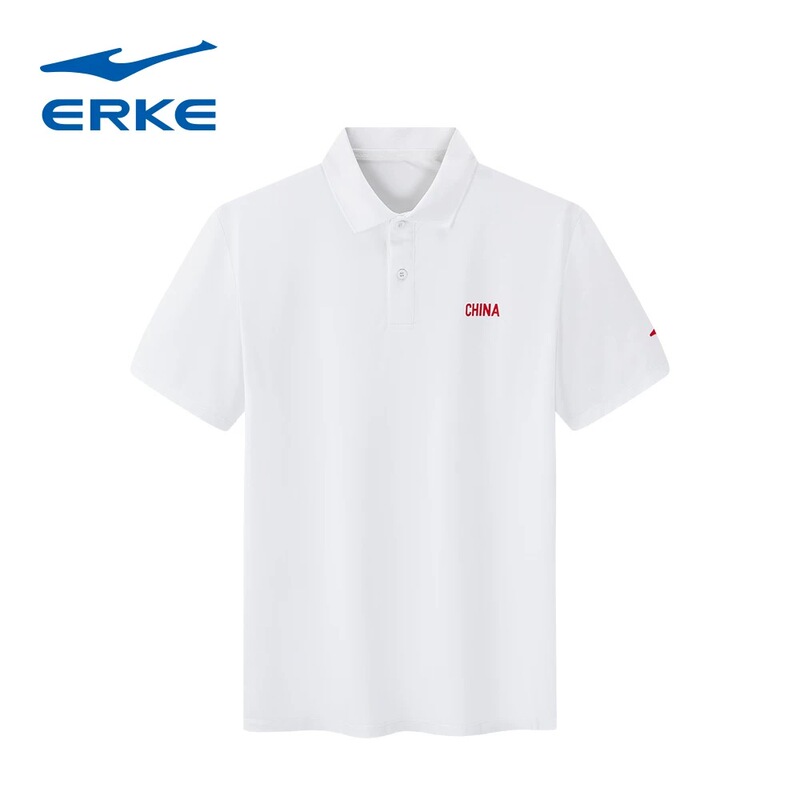 Hongxing Erke Polo Shirt Summer Men's Ice Silk Short-Sleeved Cool Breathable Versatile Fitness Casual Lapel Sports T-Shirt