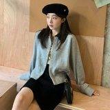 Трикотажный кардиган, весенний свитер, куртка, в стиле Шанель, 2025 года