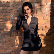 Macheda Autumn Winter Stretch Slim Soft Ribbed Knitted Turt