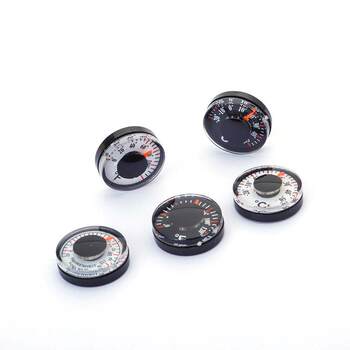 20mm Diameter Round Thermometer Plastic Celsius Mini Small Size Luggage Accessories Outdoor Supplies Small Gifts