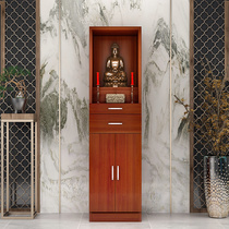 New Chinese Buddhist niche with door upright deity for a desk Buddha cabinet modern minimalist home living room Shencabinet for the Buddha cabinet