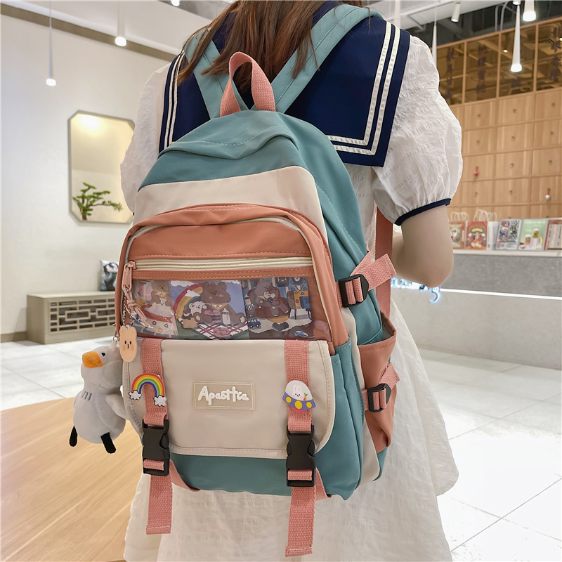 Champion School Bag Female Summer Primary School Students Three To Five Sixth-grade Shoulders Bag Women's Double Shoulder Bag Package 2022 New