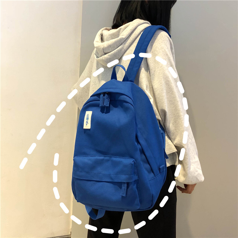 Tide Card Champion Bag Women's Double Shoulder Bag Women 22 Years New School Bag Female College Student Junior High School Student Computer Bag Tide