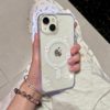 Full-Screen Snowman Magnetic Case Suitable for Apple 17/16/15 Large Hole 14 Simple 13Promax Phone Case 12 Soft Case Ice Transparent