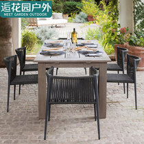 Minjuku Outdoor Table And Chairs Patio Outdoor outdoor rattan outdoor rattan chair furniture Three sets Hotel Leisure Balcony Small Table Chair
