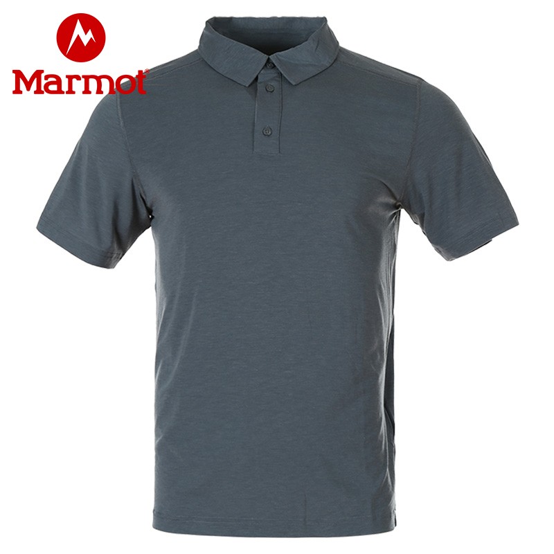 Marmot Marmot Polo Summer Outdoor Business Casual Moisture Wicking Sweat Wicking Quick-Drying Men's Polo Shirt Short Sleeve T-Shirt