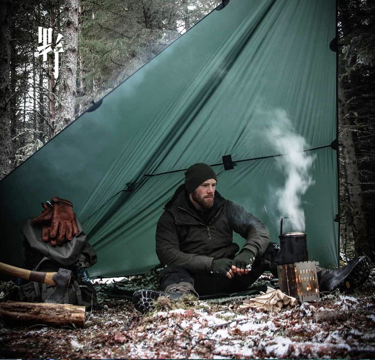 (Spot) DD tarp Canopy 3x3 Square Outdoor Bushcraft Camping BC Survival Rainproof Sunscreen