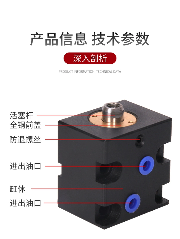 Xi lanh thủy lực dầu mỏng CX-LA63/80*50 ngang bên trong răng CÔNG VIỆC vuông cố định khuôn xi lanh xi lanh thủy lực xilanh thủy lực 2 chiều gia công xi lanh thủy lực