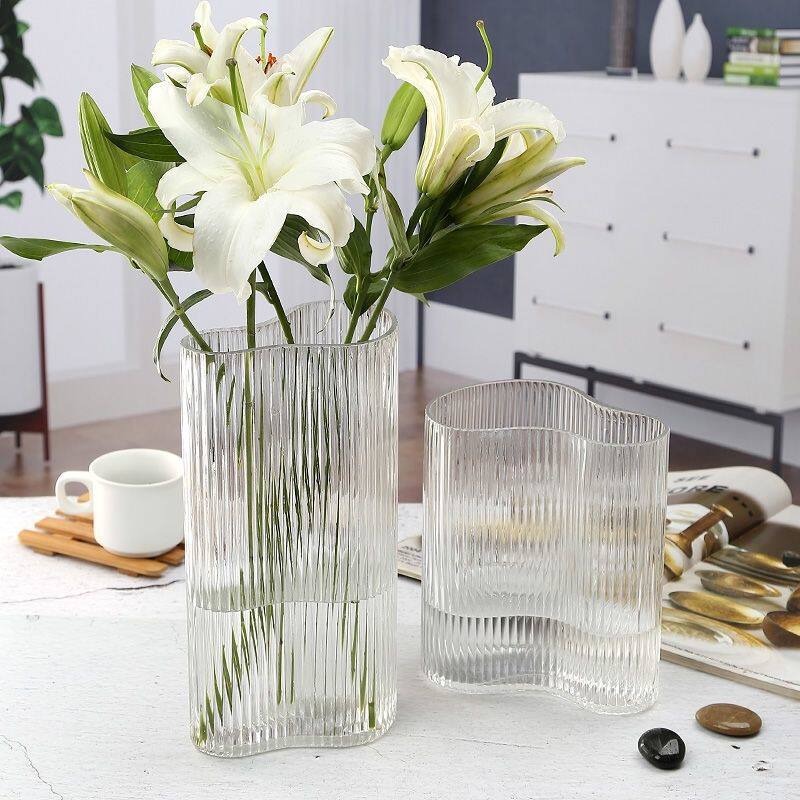 European-style home foot glass vase living room bedroom dining table porch office flower arrangement dried flower decoration decoration