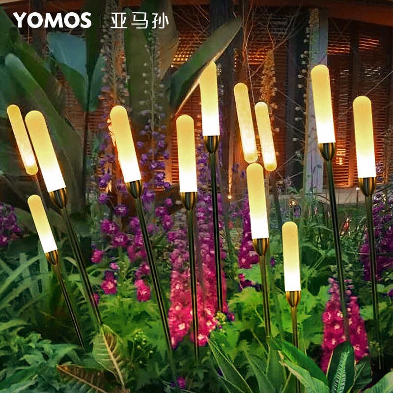 led reed lamp solar wheat ear lamp outdoor garden courtyard landscape lawn lamp tulips inserted pampas reed lamp