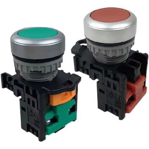 TN2BFG-1AB TEN TED-Кнопка Красная и зеленая плоская головка BKR с кнопкой Light, чтобы остановить переключатель ручки 1AB