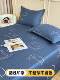 Pure Cotton Bed Sheet Single Piece for Student Dormitory, Single Children's 100% Cotton Double Thickened Quilt Cover and Pillowcase Three-Piece Set 1.8