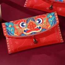 2022 new national tide ten thousand yuan red envelope cloth art Tiger year Spring Festival profit is the creative thousand yuan New Years money