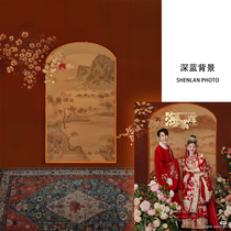 Chinese style Hanfu national style live broadcast background cloth ancient costume cheongsam wedding photo studio photography photo background cloth digital inkjet printing